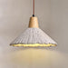 Concrete Pleated Pendant Lamp - Vakkerlight