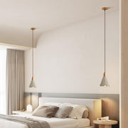 Concrete Pleated Pendant Lamp-DWHOME