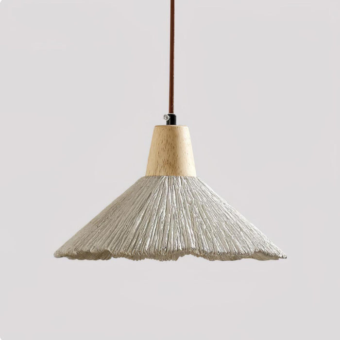 Concrete Pleated Pendant Lamp-DWHOME