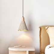 Concrete Pleated Pendant Lamp-DWHOME