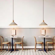Concrete Pleated Pendant Lamp-DWHOME