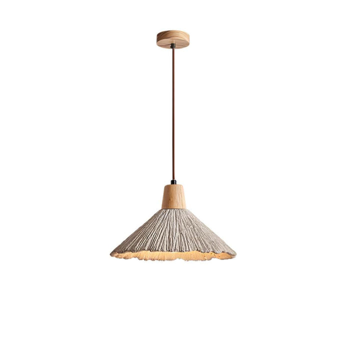 Concrete Pleated Pendant Lamp - Vakkerlight