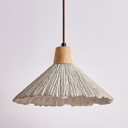 Concrete Pleated Pendant Lamp-DWHOME