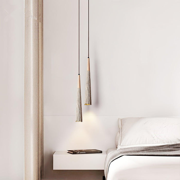 Concrete Pleated Pendant Lamp-DWHOME