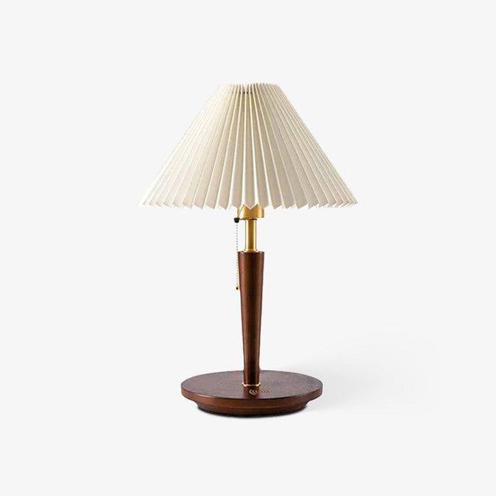 Cone Pleated Fabric Table Lamp-DWHOME