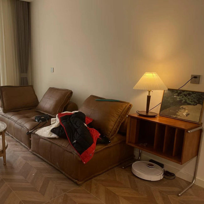 Cone Pleated Fabric Table Lamp-DWHOME