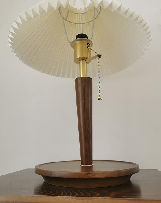 Cone Pleated Fabric Table Lamp-DWHOME