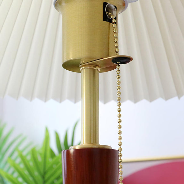 Cone Pleated Fabric Table Lamp-DWHOME