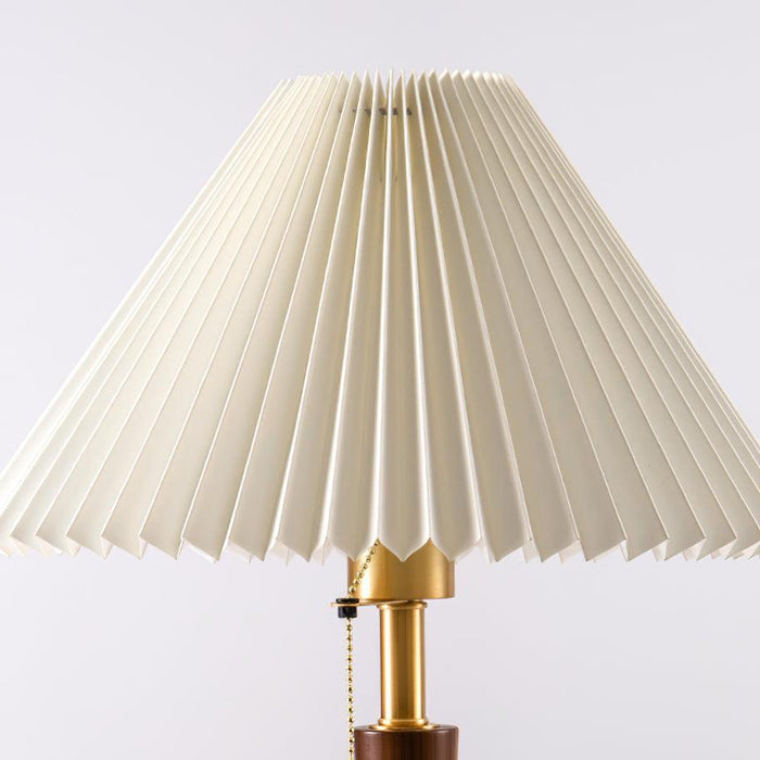 Cone Pleated Fabric Table Lamp-DWHOME