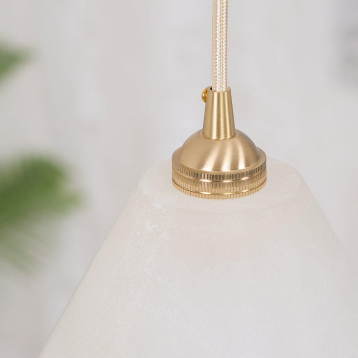 Conical Brass Pendant Lamp-DWHOME