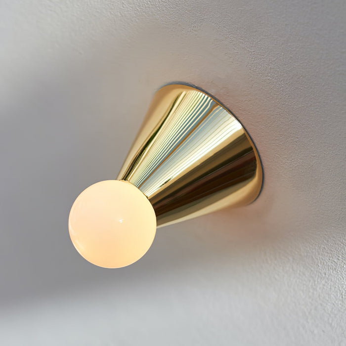 Conical Ceiling Lamp.