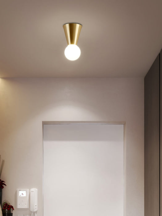 Conical Ceiling Lamp.