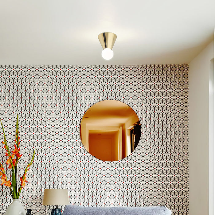 Conical Ceiling Lamp.