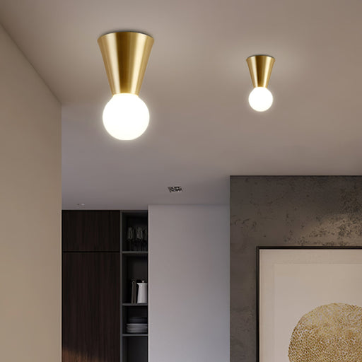 Conical Ceiling Lamp.