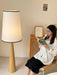 Faux Wood Conical Floor Lamp-DWHOME