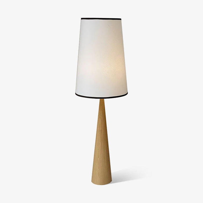 Faux Wood Conical Floor Lamp-DWHOME