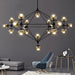 Contemporary Black Chandeliers 15/21 Heads.