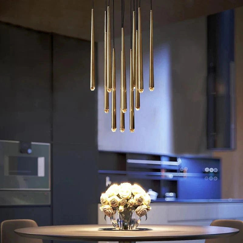 Contemporary Chandelier for High Ceiling Living Room & Foyer-DWHOME