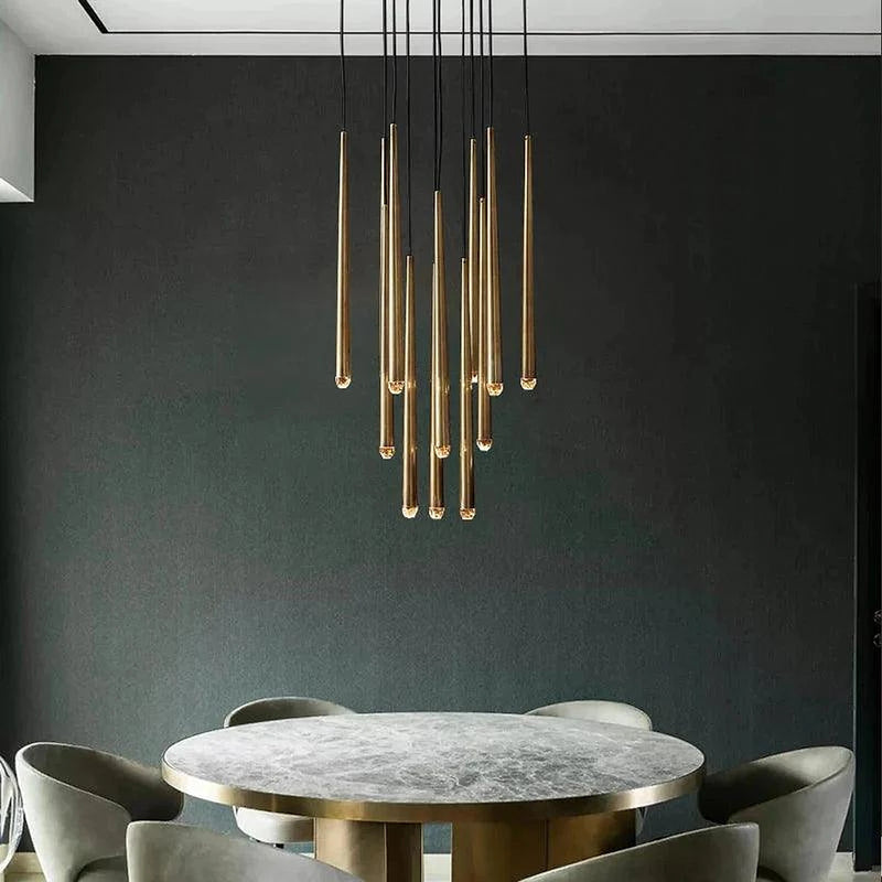 Contemporary Chandelier for High Ceiling Living Room & Foyer-DWHOME