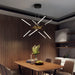 Contemporary LED Spoke Pendant Light Fixture.