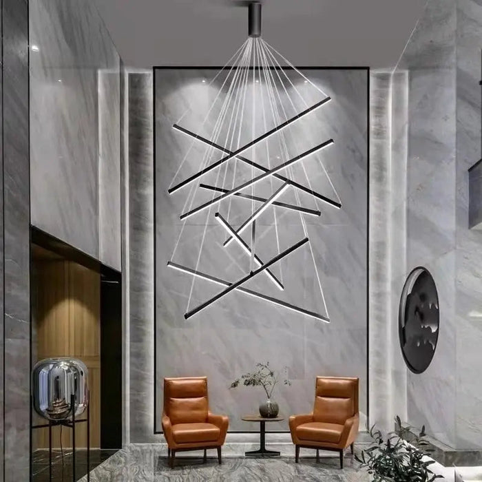 Cora Contemporary Foyer Chandelier.