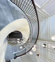 Cosmic Sphere Cascade Chandelier