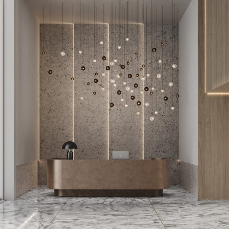 Cosmic Sphere Cascade Chandelier - Vakkerlight
