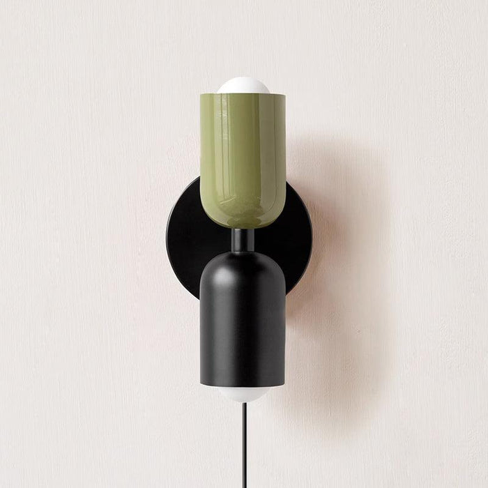 Couleur Double Plug In Wall Lamp.