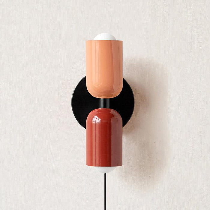 Couleur Double Plug In Wall Lamp.