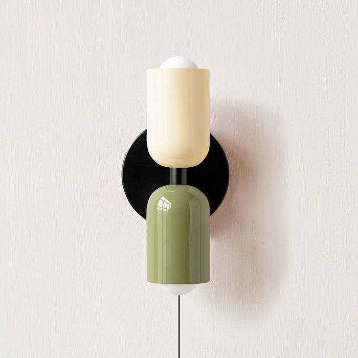 Couleur Double Plug In Wall Lamp.