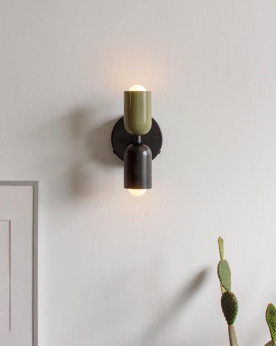 Couleur Double Plug In Wall Lamp.