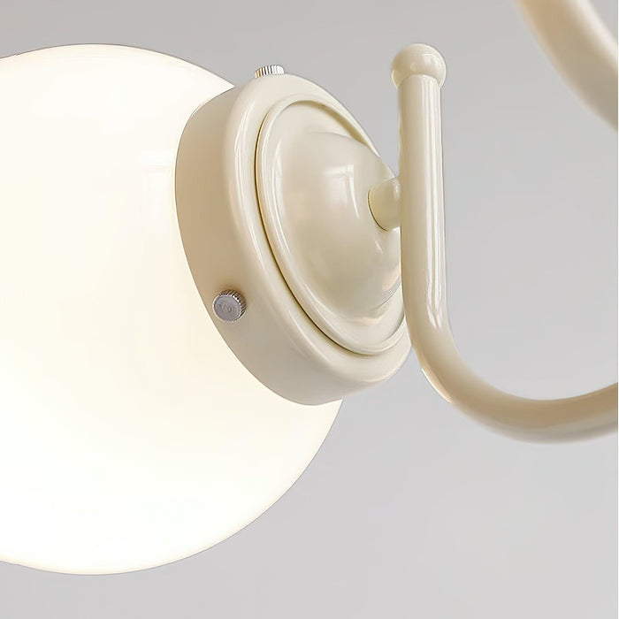 Chandelier Boule Crème-DWHOME