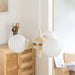 Chandelier Boule Crème-DWHOME