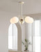 Chandelier Boule Crème-DWHOME