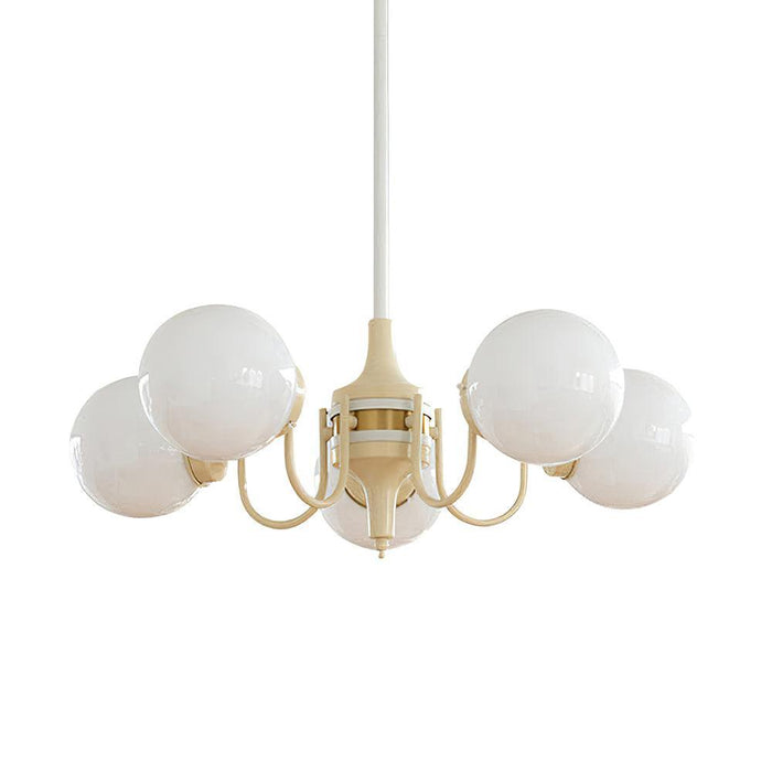 Chandelier Boule Crème-DWHOME