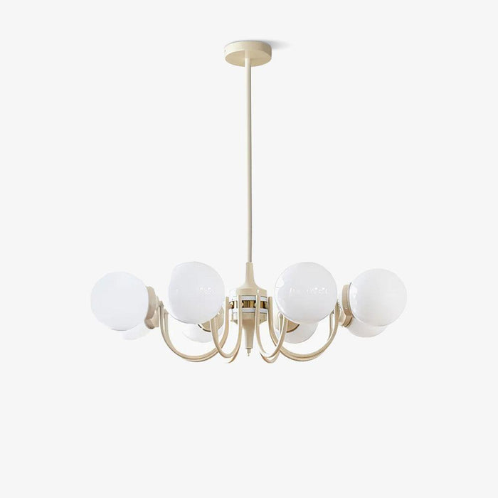 Cream Glass Ball Chandelier - DWHOME