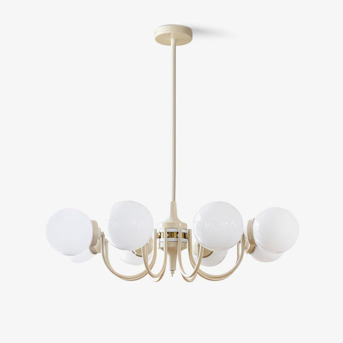 Cream Glass Ball Chandelier - DWHOME