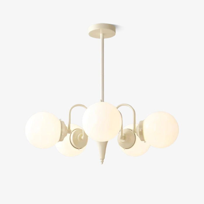 Cream Glass Ball Chandelier - DWHOME