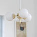 Cream Glass Ball Chandelier - DWHOME