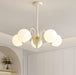 Cream Glass Ball Chandelier - DWHOME