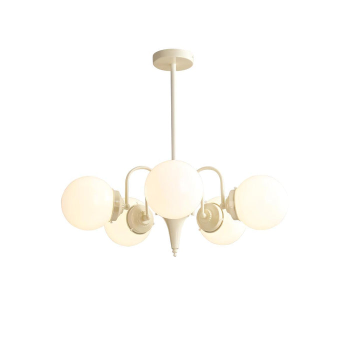 Cream Glass Ball Chandelier - DWHOME