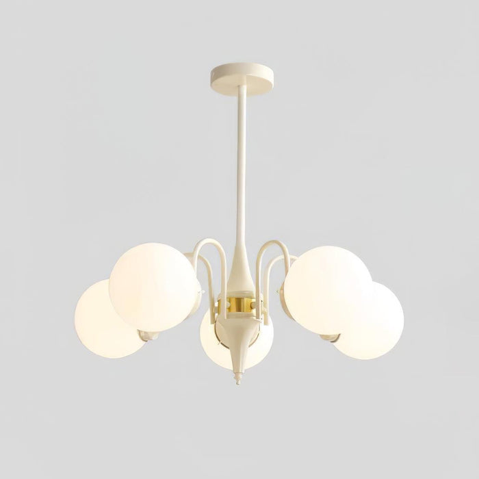 Cream Glass Ball Chandelier - DWHOME