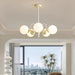 Cream Glass Ball Chandelier - DWHOME