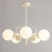 Cream Glass Ball Chandelier - DWHOME