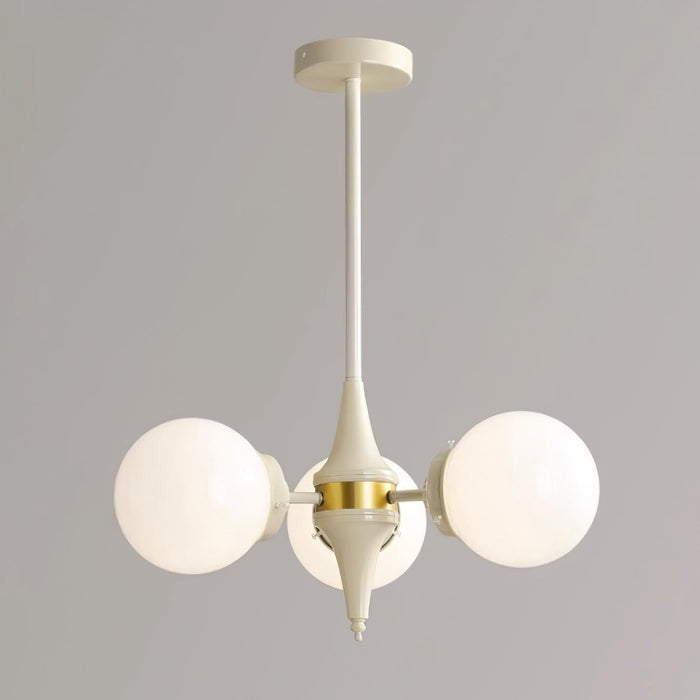 Cream Glass Ball Chandelier - DWHOME