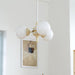 Cream Glass Ball Chandelier - DWHOME