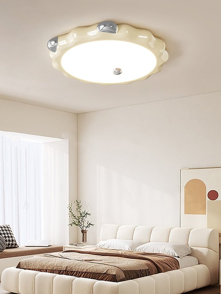 Cream Puffering Ceiling Light-DWHOME