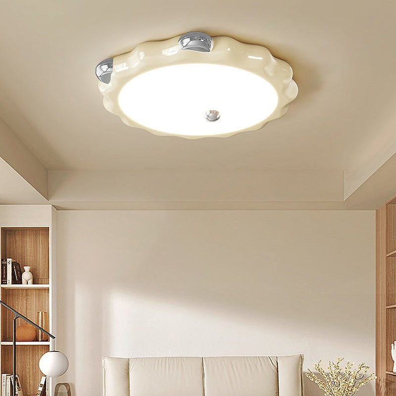 Cream Puffering Ceiling Light-DWHOME