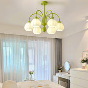 Cream Pumpkin Ball Chandelier-DWHOME