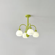 Cream Pumpkin Ball Chandelier-DWHOME